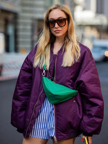 Bomberjack Klassiek Rits Streetwear Stijl Dames