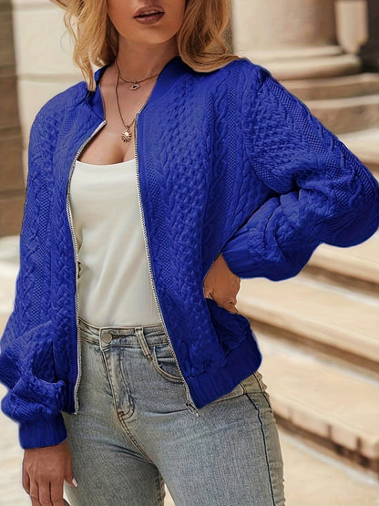 Gewatteerd Winter Bomberjack Gezellige Casual Stijl Dames