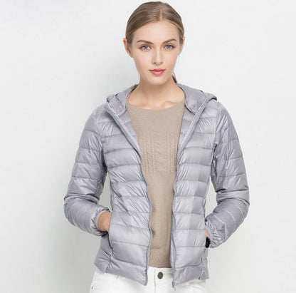 Pufferjack Met Capuchon Lichtgewicht Casual Bovenkleding Dames