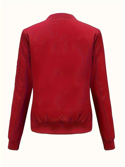 Stijlvol Winter Bomberjack Trendy Dagelijks Draagstijl Dames
