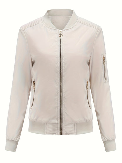 Stijlvol Winter Bomberjack Trendy Dagelijks Draagstijl Dames