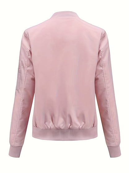 Stijlvol Winter Bomberjack Trendy Dagelijks Draagstijl Dames