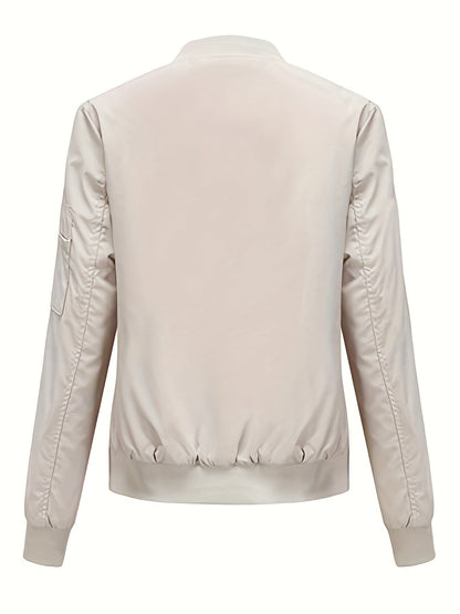 Stijlvol Winter Bomberjack Trendy Dagelijks Draagstijl Dames