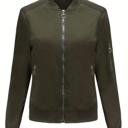 Stijlvol Winter Bomberjack Trendy Dagelijks Draagstijl Dames