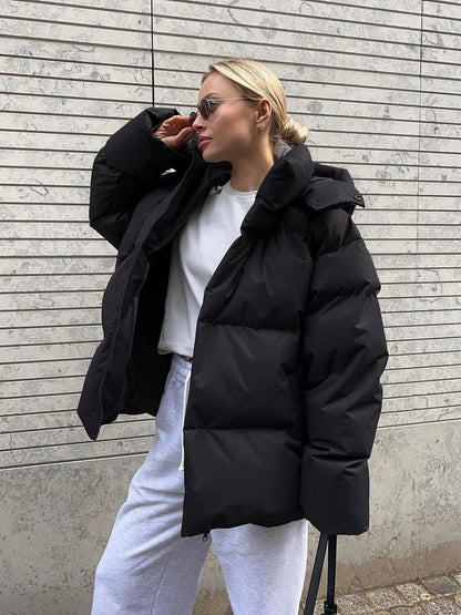 Oversized Winter Pufferjas voor Dames Warme Stijl