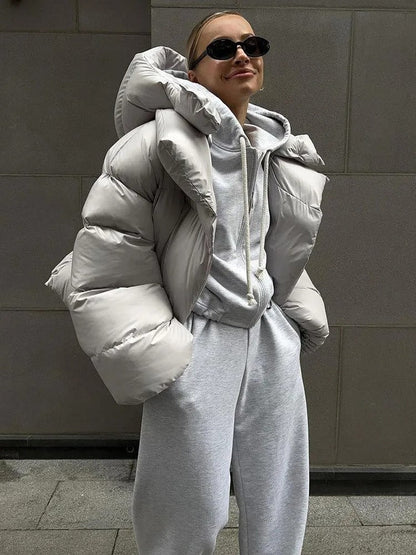 Oversized Winter Pufferjas voor Dames Warme Stijl