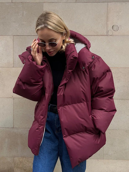 Oversized Winter Pufferjas voor Dames Warme Stijl