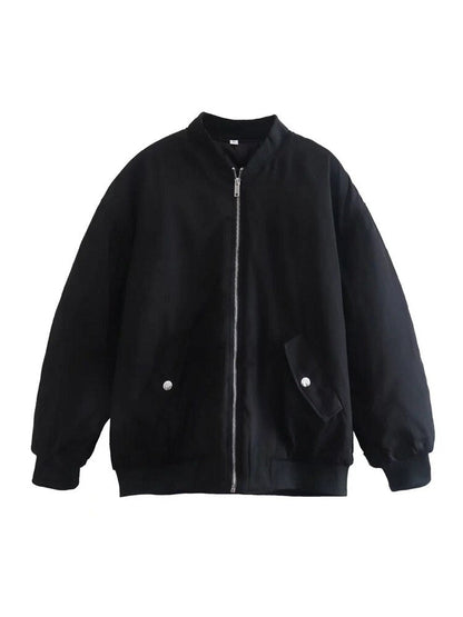 Bomberjack Klassiek Rits Streetwear Stijl Dames