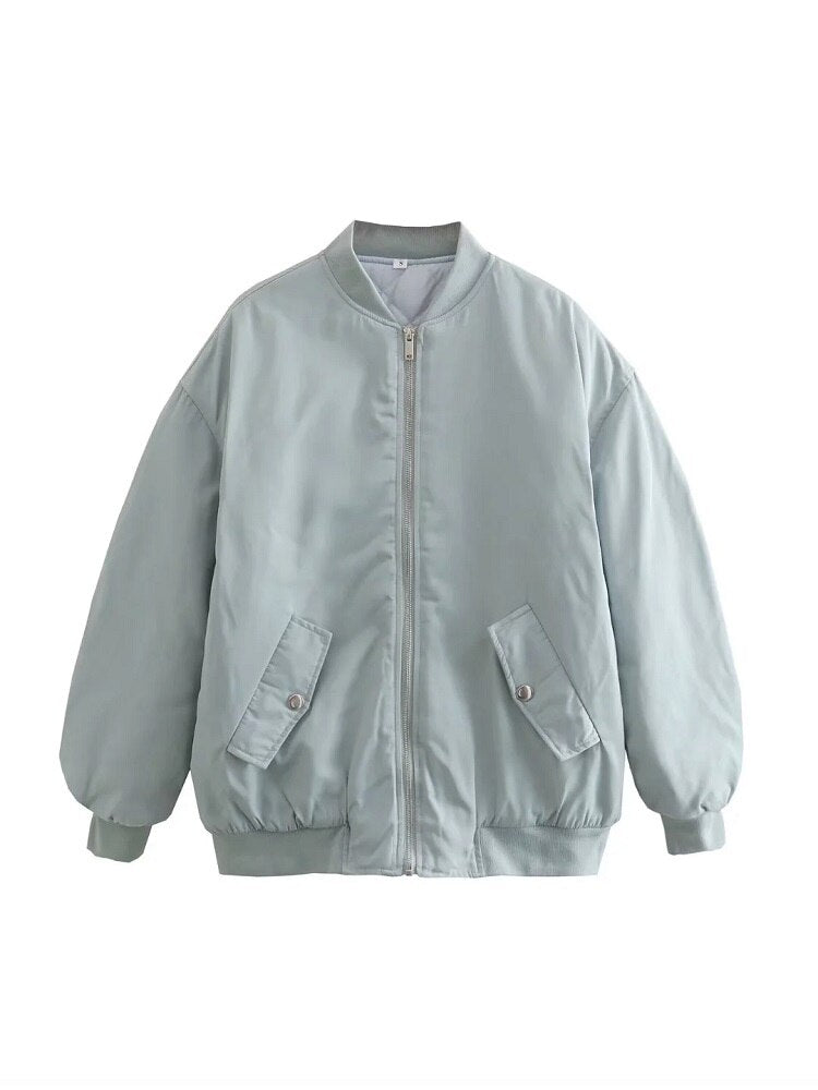 Bomberjack Klassiek Rits Streetwear Stijl Dames