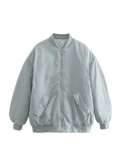Bomberjack Klassiek Rits Streetwear Stijl Dames