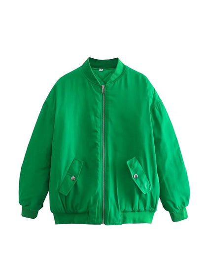 Bomberjack Klassiek Rits Streetwear Stijl Dames