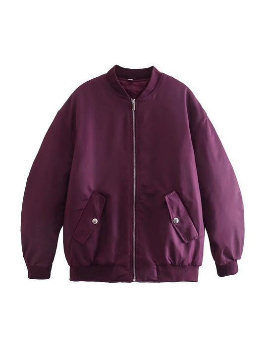 Bomberjack Klassiek Rits Streetwear Stijl Dames