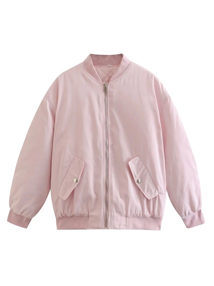 Bomberjack Klassiek Rits Streetwear Stijl Dames