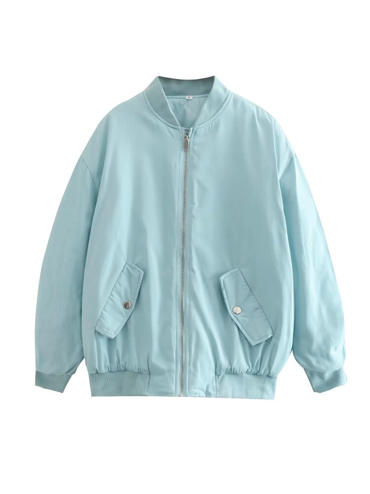 Bomberjack Klassiek Rits Streetwear Stijl Dames